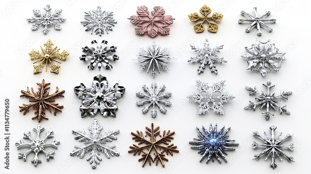 3d snowflakes isolate. Selective focus. 3d snowflakes isolate. Selective focus.
