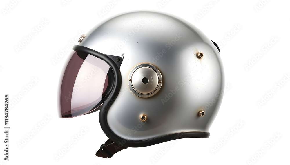 Silver Motorcycle Helmet, Safety, Travel View Silver Motorcycle Helmet, Safety, Travel View