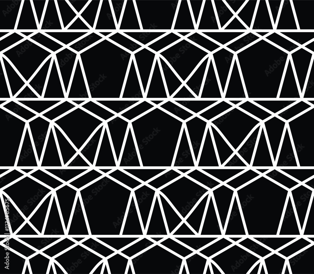 Fototapeta premium Abstract geometric seamless pattern. Modern stylish texture. Repeating vector background.