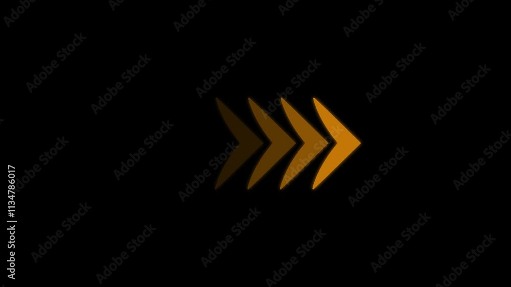 Right-directional red arrow loop animation. Animated arrows for the overlay video layer. 4k animation. Right-directional red arrow loop animation. Animated arrows for the overlay video layer. 4k animation.