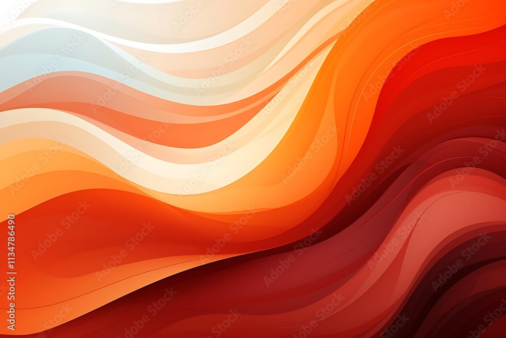 Abstract orange and red wavy background. Abstract orange and red wavy background.