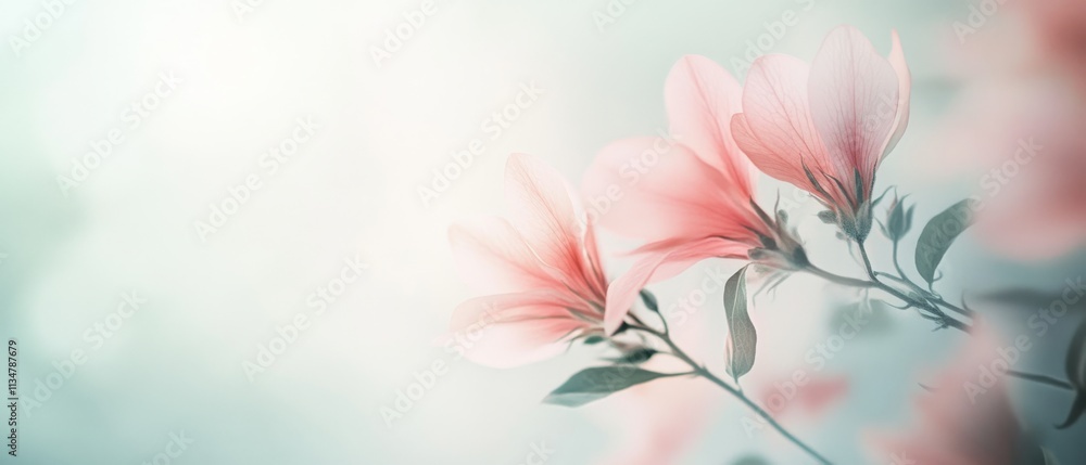 Soft, pink magnolia blossoms unfurl against a dreamy pastel background, evoking a sense of springtime renewal and elegance. Soft, pink magnolia blossoms unfurl against a dreamy pastel background, evoking a sense of springtime renewal and elegance.
