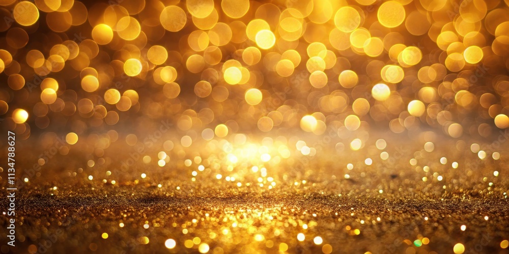 A shimmering golden bokeh background with sparkling glitter and out-of-focus lights. A shimmering golden bokeh background with sparkling glitter and out-of-focus lights.