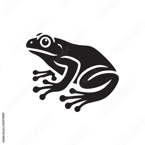 illustration vector graphic of frog