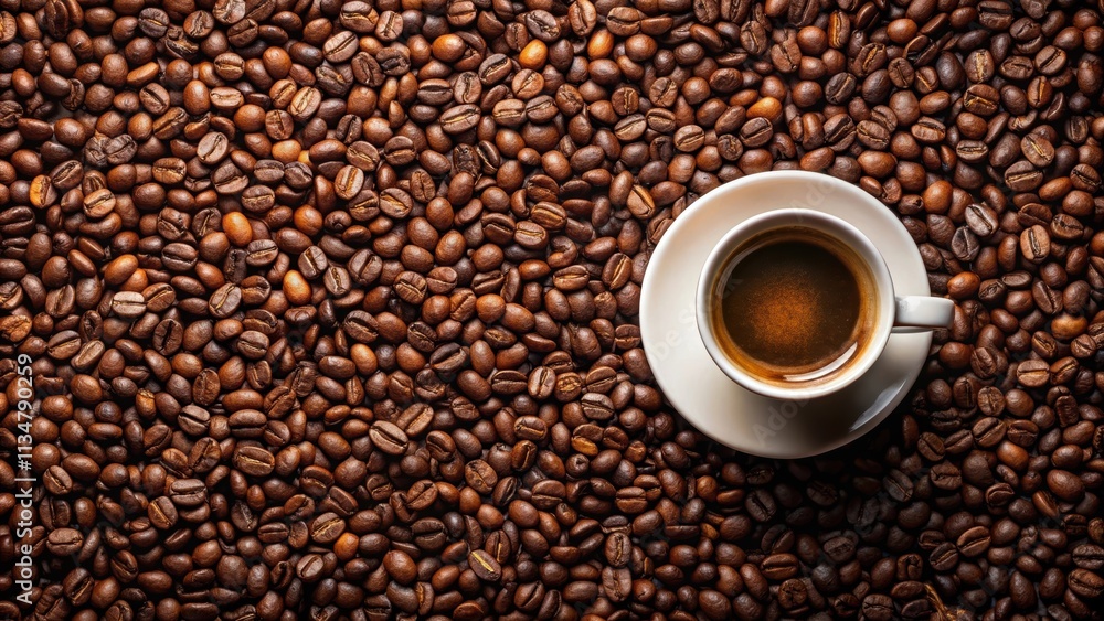 Coffee cup surrounded by freshly roasted beans, coffee, cup, beans, cafe, beverage, drink, morning, aroma, caffeine, espresso Coffee cup surrounded by freshly roasted beans, coffee, cup, beans, cafe, beverage, drink, morning, aroma, caffeine, espresso