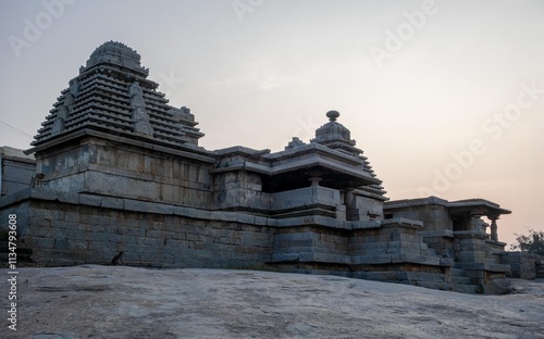 Hemakuta Hill Temple Complex in Hampi. India