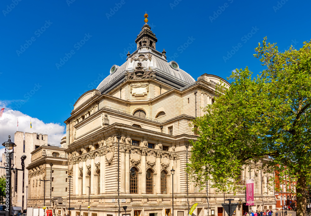 Fototapeta premium Methodist Central Hall on Parliament square in City of Westminster, London, UK