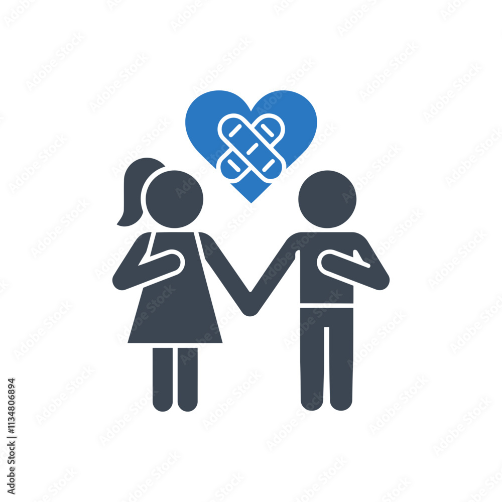 Couple Holding Hands Icon Couple Holding Hands Icon