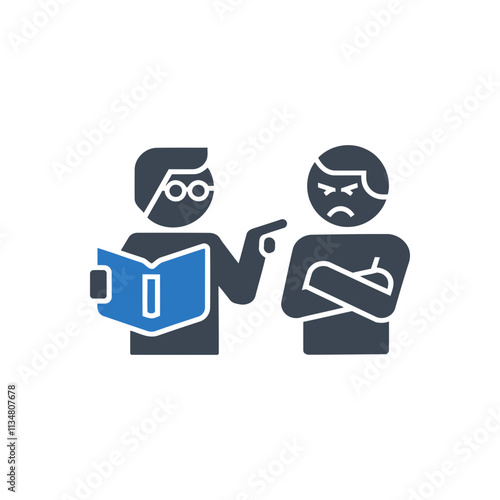 Argument Between Teacher Icon