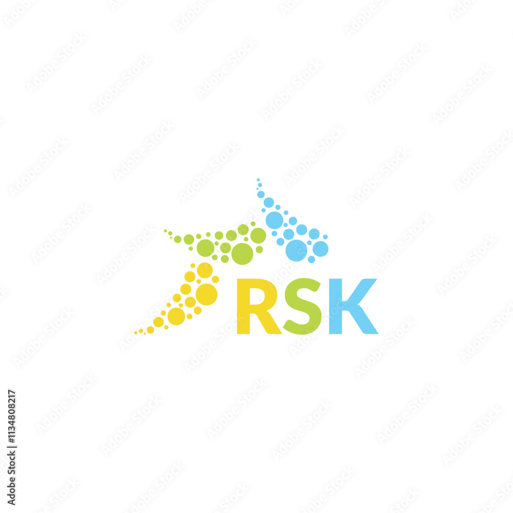 RSK letter logo design on white background. Creative modern RSK letter logo design. Vector design. RSK letter logo design on white background. Creative modern RSK letter logo design. Vector design.