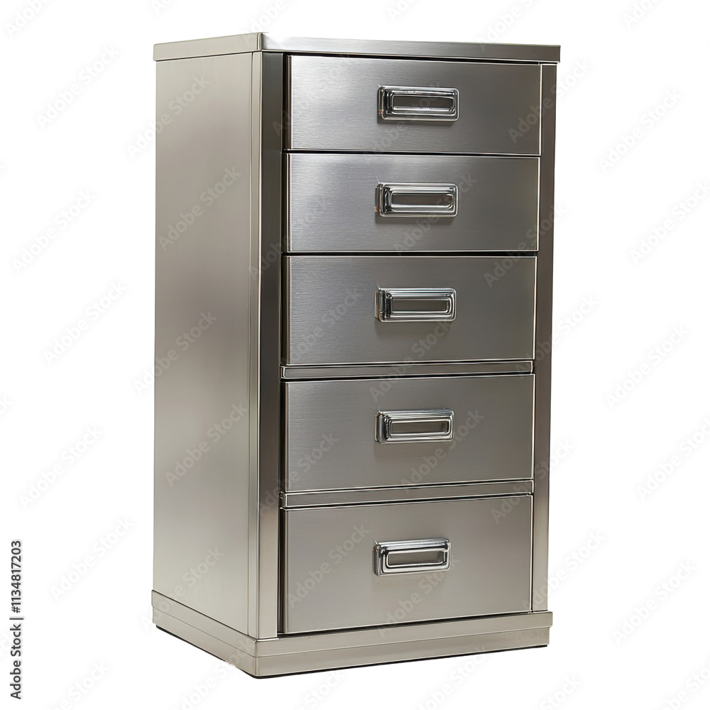 Metal File Cabinet with Drawers Isolated on PNG Transparent Background Metal File Cabinet with Drawers Isolated on PNG Transparent Background