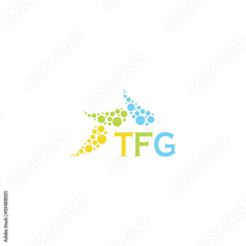 TFG letter logo design on white background. Creative  modern TFG letter logo design. Vector design. photo