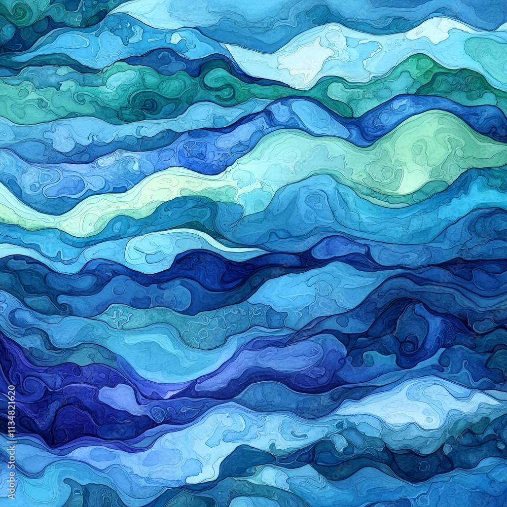 Obraz premium seamless pattern with waves