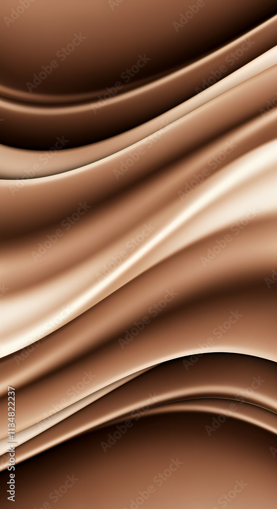 Abstract fluid waves in brown tones creating a dynamic flow effect Abstract fluid waves in brown tones creating a dynamic flow effect