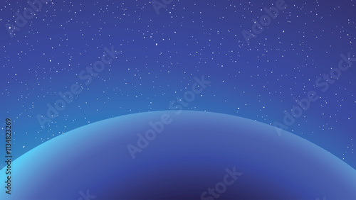 Design of oval silhouette in the space background