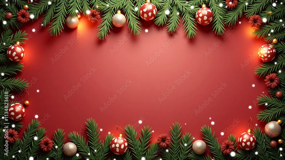 christmas background with branches christmas background with branches