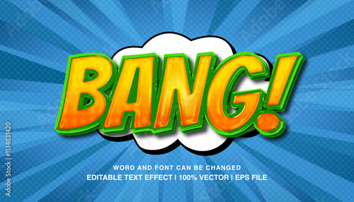 editable bang comic bold typeface