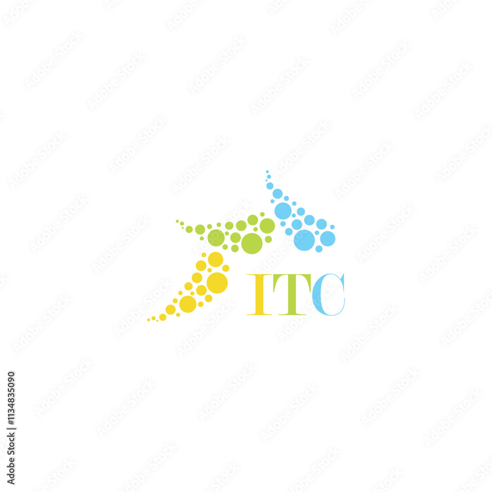 ITC letter logo design on white background. Creative modern ITC letter logo design. Vector design. ITC letter logo design on white background. Creative modern ITC letter logo design. Vector design.