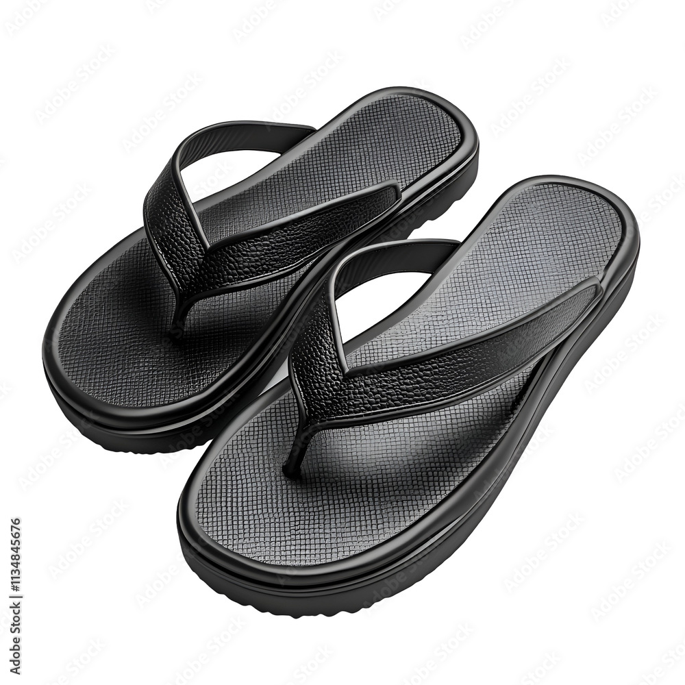 Black Leather Thong Sandals Summer Beach Footwear Black Leather Thong Sandals Summer Beach Footwear