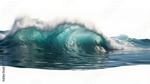 sea wave isolated on transparent background cutout