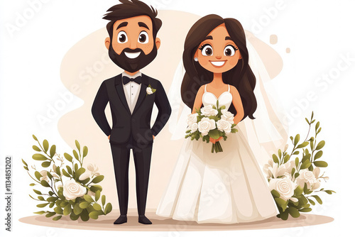 Bride And Groom Pictogram