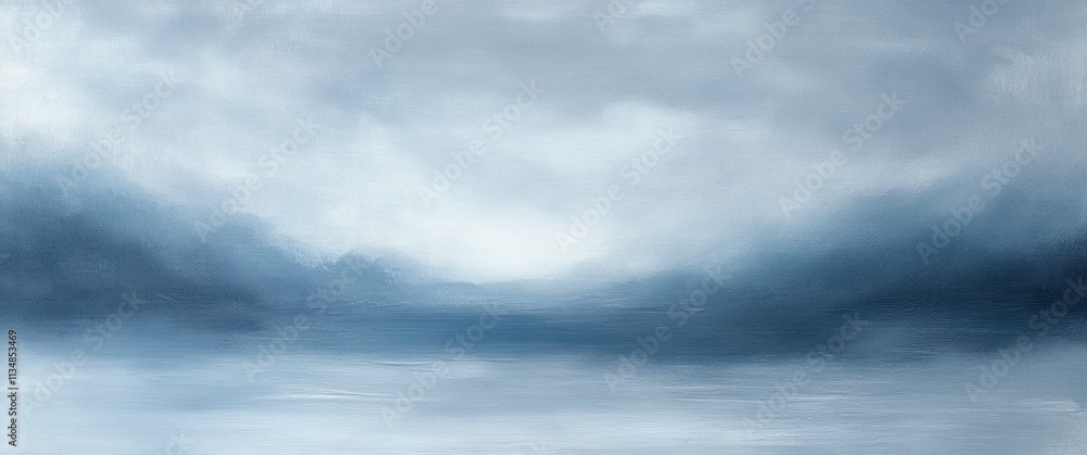 Serene Abstract Landscape Watercolor Illustration Soft Blue Gray Tones Impressionism Gradients Serene Abstract Landscape Watercolor Illustration Soft Blue Gray Tones Impressionism Gradients