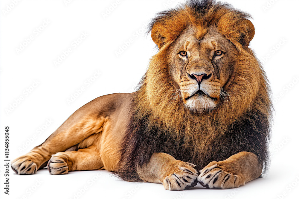 Lion On White Background Lion On White Background