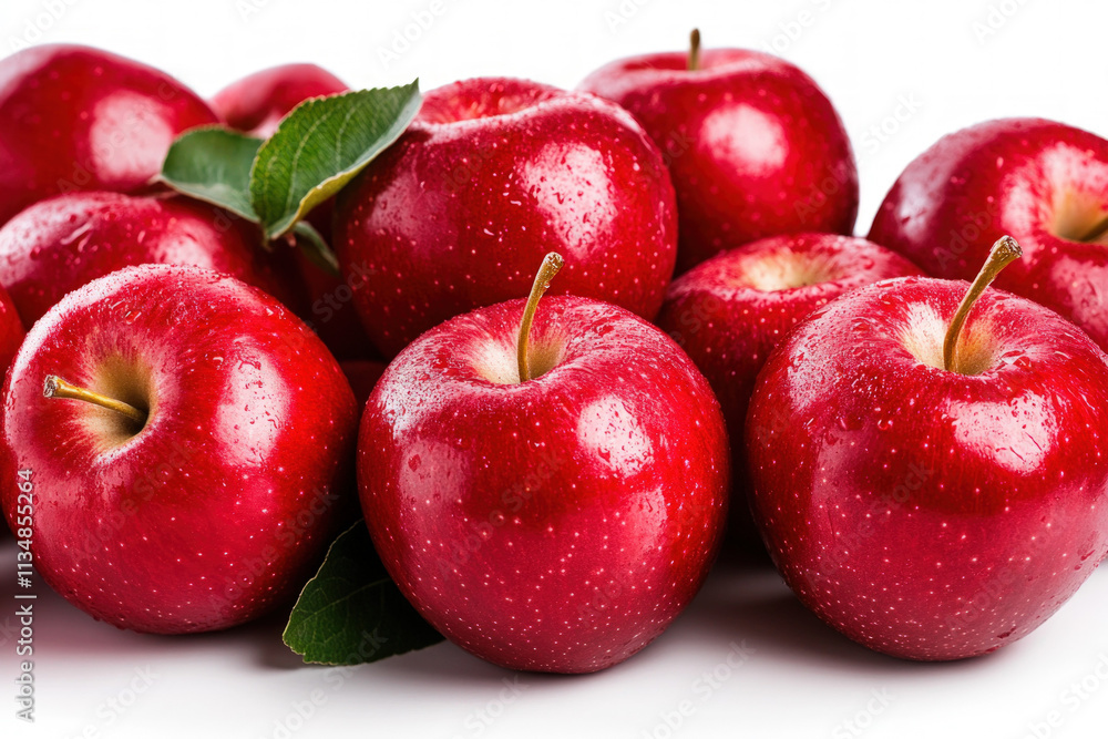 Red Apple On White Background Red Apple On White Background