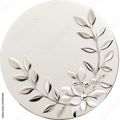 Silver Medal Isolated