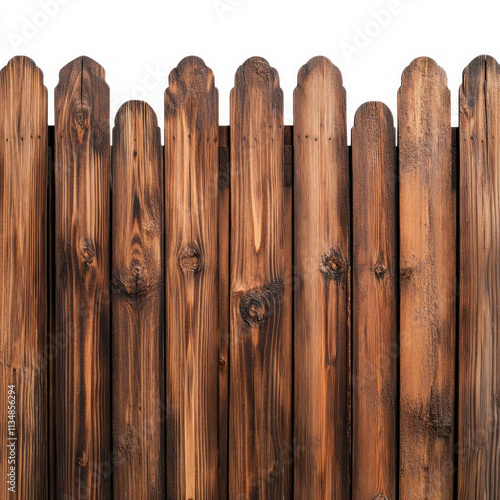 Wooden Fence Isolated