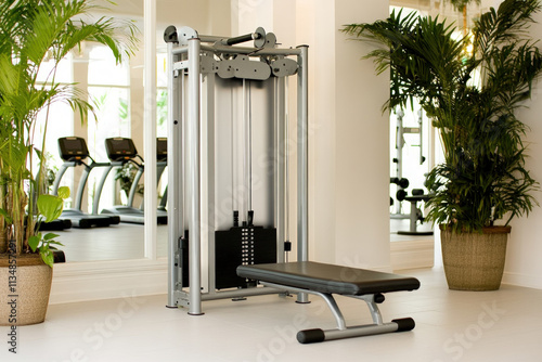 Gym On White Background