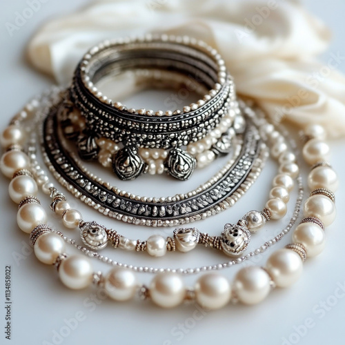 Silver Jewellery Isolated