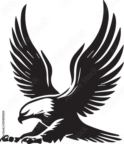 Eagle  silhouette vector EPS