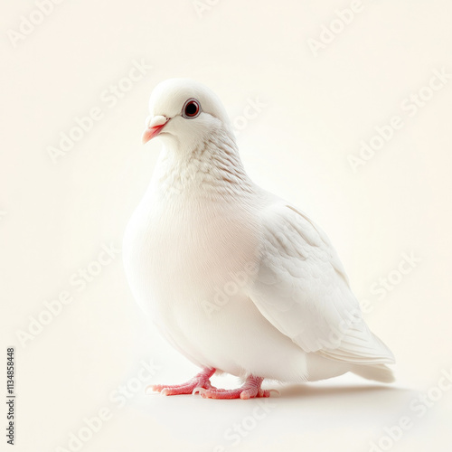 White Pigeon Isolated