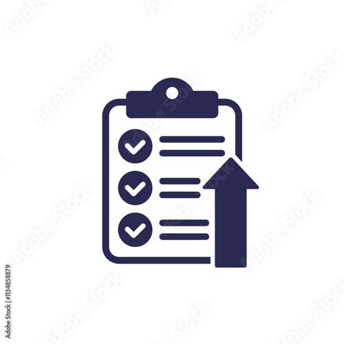 high standards icon with clipboard
