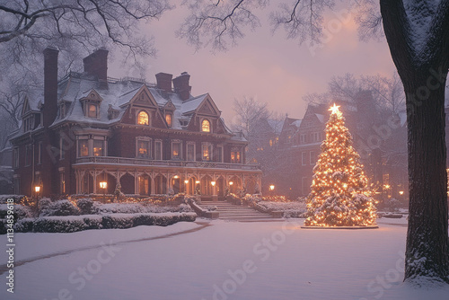 Christmas Winter With Snow