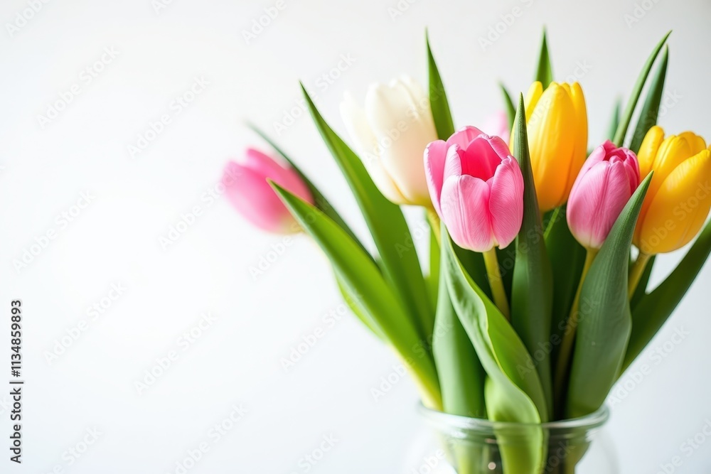 Brighten Up Your Space with a Beautiful Bouquet of Fresh Tulips in Pink, Orange, and White - Perfect for Home Decor or Gifting Brighten Up Your Space with a Beautiful Bouquet of Fresh Tulips in Pink, Orange, and White - Perfect for Home Decor or Gifting
