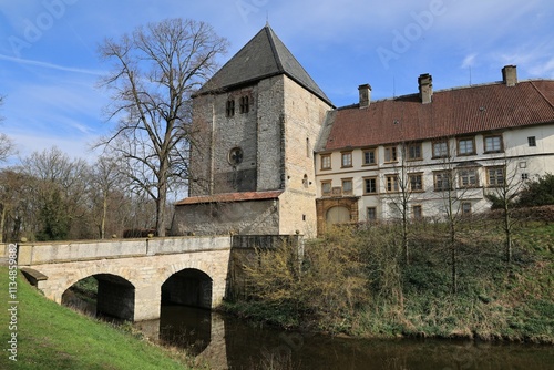 Blick auf Schloss Rheda im Schlosspark von Rheda-Wiedenbrück photo