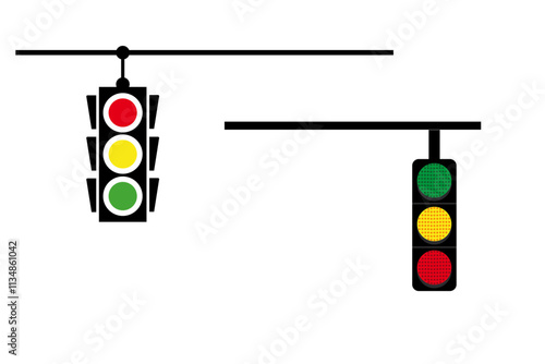 hanging traffic light