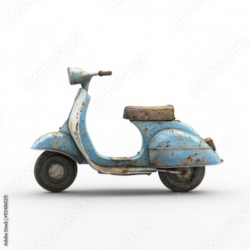 Motor Scooter Isolated
