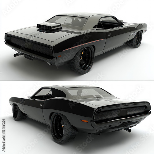 Muscle Car Isolated