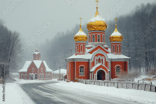 Orthodox Church In Winter