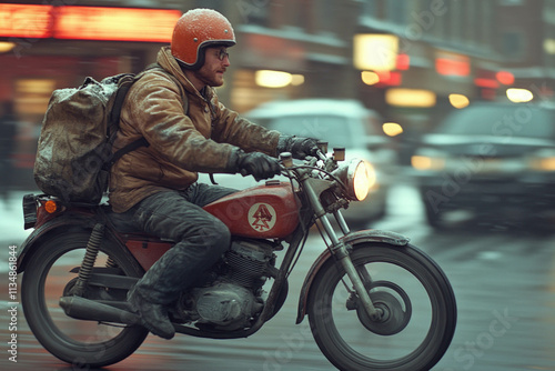 Pizza Delivery Motorbike