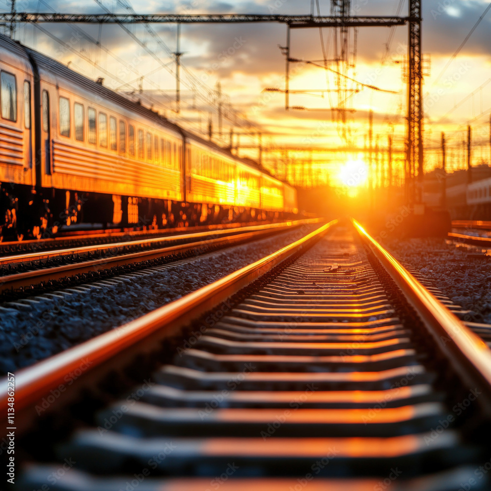 Fototapeta premium Railroad Isolated