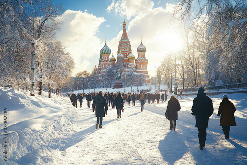 Red Square In Winter