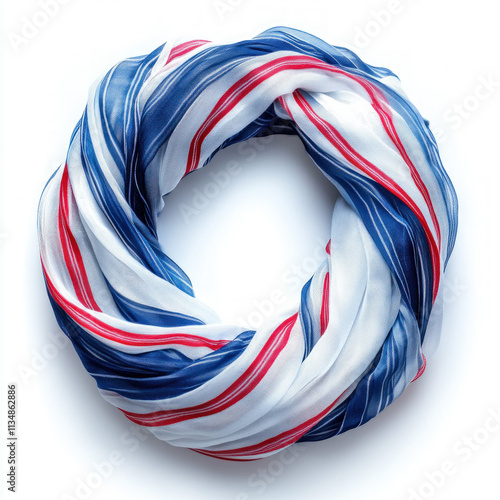 Striped Scarf Isolated