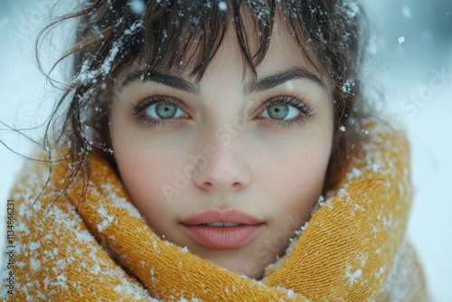Woman In Winter Scarf