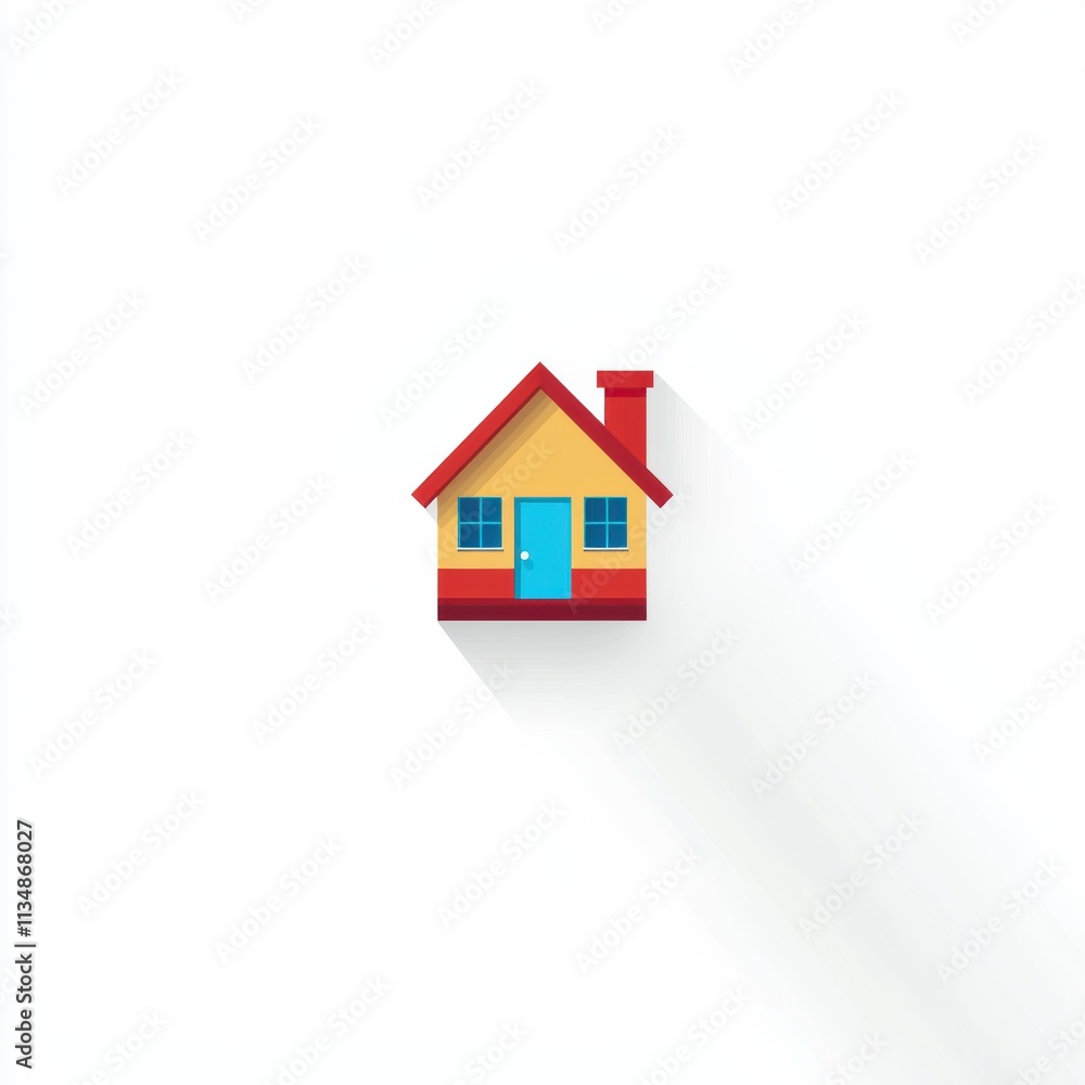 Home design inspiration modern architecture digital illustration minimalist environment front view Home design inspiration modern architecture digital illustration minimalist environment front view
