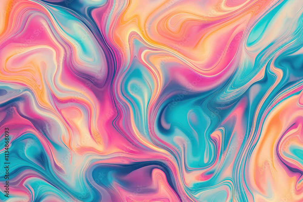 Abstract vibrant fluid art with swirling pastel colors Abstract vibrant fluid art with swirling pastel colors