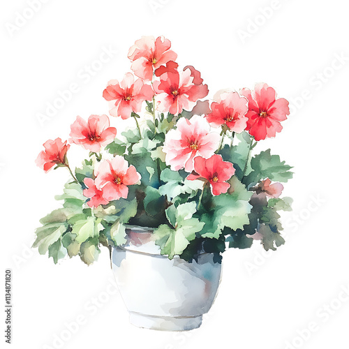 Vibrant summer flowers in watercolor floral still life cozy indoor setting artistic perspective nature's beauty